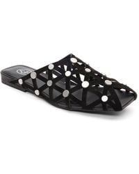 Ash - Bone Suede Mule - Lyst