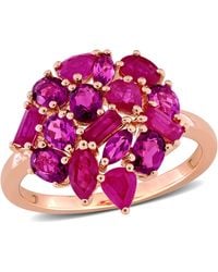 Mimi & Max - Multi-Shape Gemstone Cluster Ring Sterling - Lyst