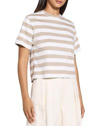 Theory - Boxy Crew T-Shirt - Lyst