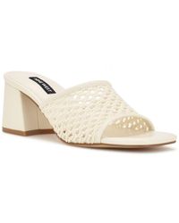 Nine West - Galant Faux Leather Woven Heels - Lyst