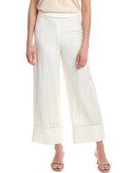 Jonathan Simkhai - Colley Cropped Straight Leg Linen-Blend Pant - Lyst