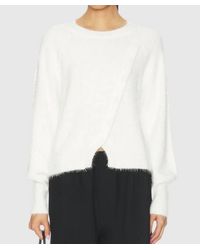 Bobi - Diagnal Placket Raglan Sweater - Lyst