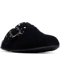 Xti - Suede Clog Mule Flats - Lyst
