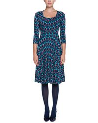 Boden - Highgate S Colorblocked Geometric Print Jersey Dress - Lyst