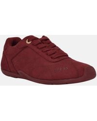 Guess - Silvina Suede Racer Low-Top Sneakers - Lyst