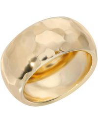 Eklexic - Hammered Domed Ring - Lyst