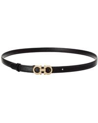 Ferragamo - Gancini Leather Belt - Lyst