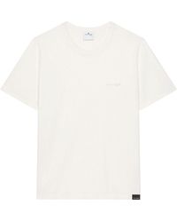 Courreges - T-Shirt With Embossed Logo Detail - Lyst