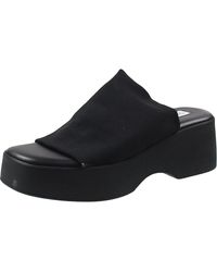 Steve Madden - Mixed Media Platform Sandals - Lyst