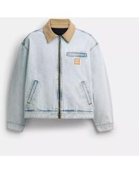 COACH - Denim Work Jacket - Lyst