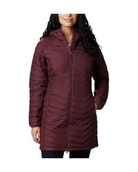 Columbia - Powder Lite Mid Quilted Hooded Puffer Jacket - Lyst