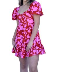 Sugarlips - Floral Print Mini Dress - Lyst