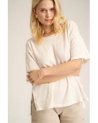 Project Social T - Portia Off Shoulder Pleated Tee - Lyst