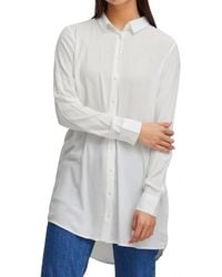 Ichi - Long Sleeve Button Down Shirt - Lyst