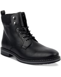 Club Room - Westin Faux Leather Lace-Up Ankle Boots - Lyst