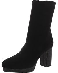 Donald J Pliner - Zari Faux Suede Block Heel Mid-Calf Boots - Lyst