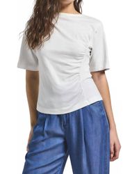 10 Crosby Derek Lam - Frederic Ruched Short Sleeve Tee - Lyst