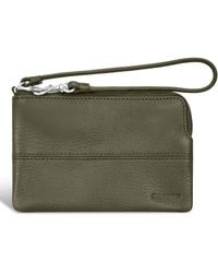 CHAMPS - Onyx Leather Wristlet Khaki - Lyst