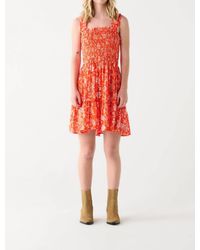 Dex - Smocked Mini Dress - Lyst