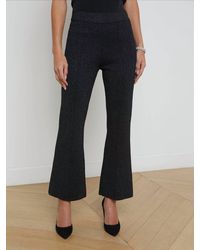 L'Agence - Ren Fit N Flare Knit Pant - Lyst