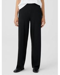 Eileen Fisher - Stretch Jersey Knit Straight Pant - Lyst