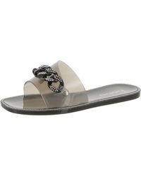 Bebe - Lacina Embellished Slip-on Slide Sandals - Lyst