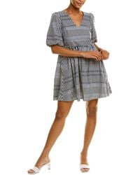 Madewell - Poplin V-neck Bubble-sleeve Mini Dress - Lyst