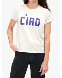 Clare V. - Classic Tee With Ciao - Lyst