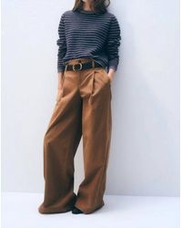 White + Warren - Cashmere Textured Stripe Crew Sweater - Lyst