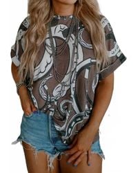2FlyCo - Aint All Luck Cuff Sleeve Tee - Lyst