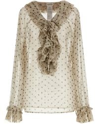 P.A.R.O.S.H. - P. A.R. O.S. H. Polyester Blouse - Lyst