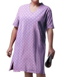 On The Plus Side - Cotton Ultra Soft Short Sleeve Sleep Tee - Lyst