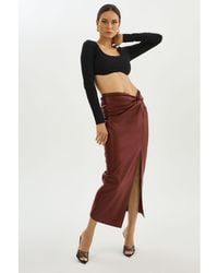 Lamarque - Eileen Faux Leather Maxi Skirt - Lyst