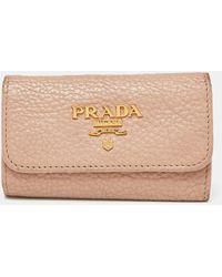 Prada - Leather 6 Rings Key Holder Case - Lyst