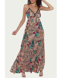 Raga - Sapana Tiered Floral-print Maxi Dress - Lyst