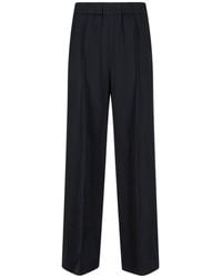Jil Sander - Tailored Wide-Leg Pants With Mid-Rise Waistband - Lyst