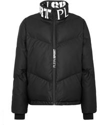 Philipp Plein - Nylon Down Jacket Tiger - Lyst