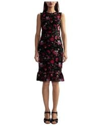 Cynthia Rowley - Embroidered Sleeveless Midi Dress - Lyst
