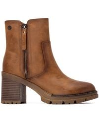 Xti - Block Heel Casual Booties Refresh Collection By - Lyst