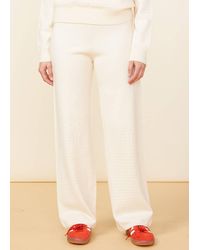 Monrow - Supersoft Open Knit Flare Pants - Lyst