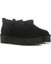 BEARPAW - Retro Super Shorty 3051W-011 Boots Suede Snow Jobb1242 - Lyst