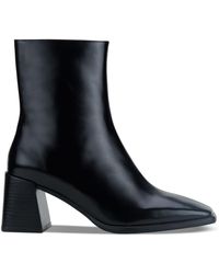 Jeffrey Campbell - Sherpal2 Zipper Leather Ankle Boots - Lyst