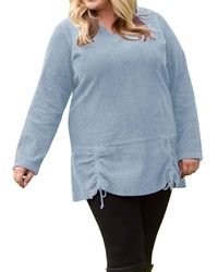 On The Plus Side - Channel Islands Chenille Long Sleeve Rayanne Sweater - Lyst