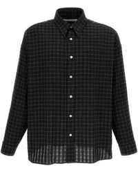 sunflower - Long-Sleeved Cotton-Blend Seersucker Shirt With Patch Pocket - Lyst