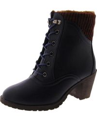Lukees by Muk Luks - Lacy Lori Faux Leather Lace Up Ankle Boots - Lyst