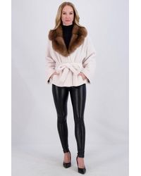 Gorski - Sheared Mink Jacket W/ Sable & Belt - Lyst