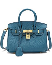 Tiffany & Fred - Full-grain Leather Mini Satchel/ Shoulder Bag - Lyst