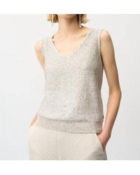 Joseph Ribkoff - Glamorous V-Neck Sleeveless Pullover Top - Lyst