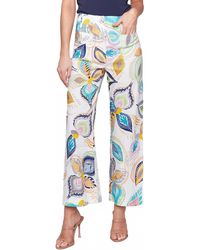 Charlie b - Printed Cropped Straight Leg Pants - Lyst