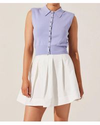 Astr - Kori Bow Embellished Sweater Top - Lyst